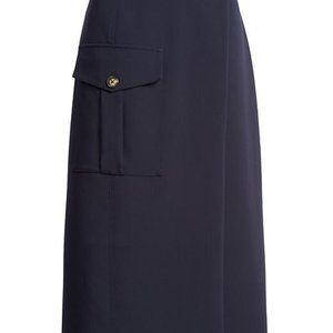 NWT Banana Republic Navy Utility Wrap Skirt, Size Large. Price is firm.